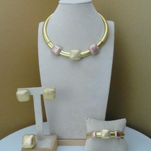 Yuminglai Hot Sale Goldplated Jewelry Dubai Costume Jewelry for Women FHK7498