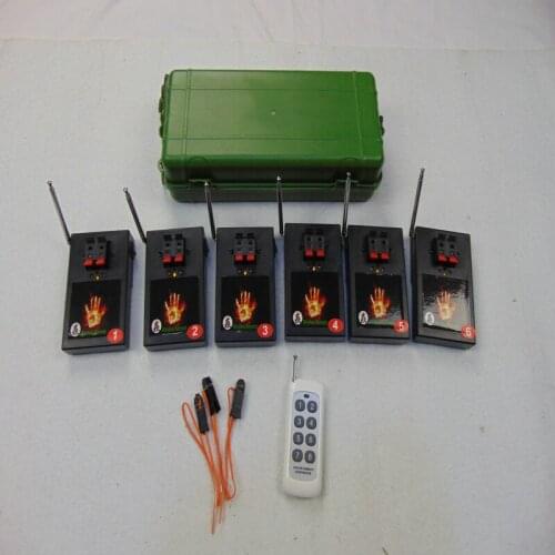 ZH01R-6 DMX LED 6 Cues remote Professional Stage fireworks Stage 2020 New style christmas gift electric wire controller remote