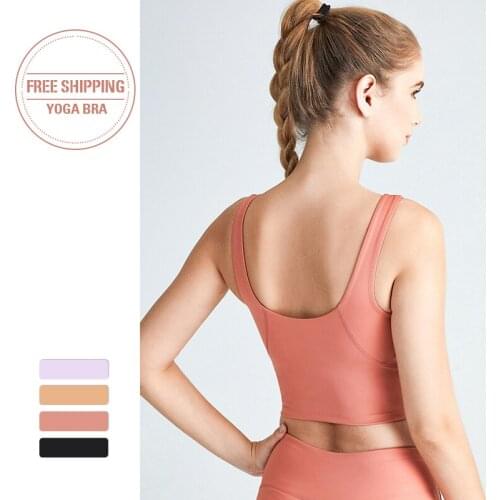 Women Sports Bra Tops High Impact for Fitness Yoga Running Pad Cropped Top SportsWear Tank Yoga Tops Sports Push Up Bra Women