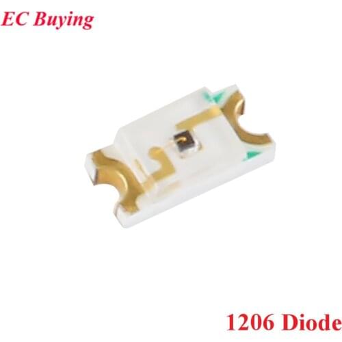 100pcs 1206 SMD LED Infrared 940nm Infrared Emission Diode Emitting Diode DIY
