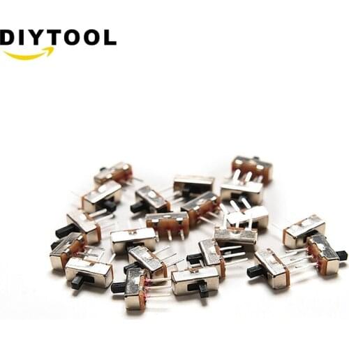 100pcs SS12D00G4 SPDT 1P2T 2 Position 3 Pin PCB Panel Vertical Slide Switch