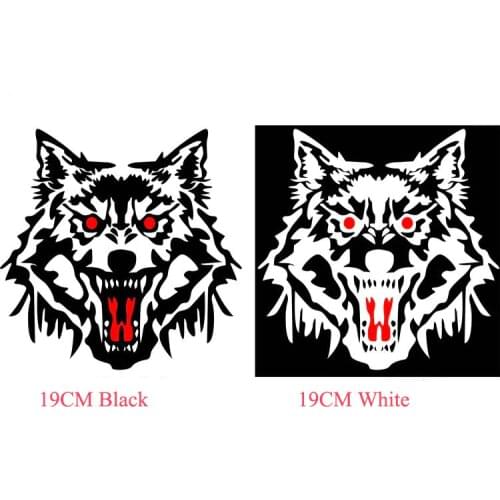 19CM Wolf car sticker car decal Car Reflective Vinyl decal sticker Car styling sticker free shipping