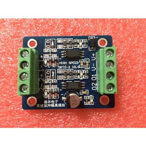 2 channel Ultra high speed pulse isolation coupling output module 2MHZ NPN to PNP to NPN voltage level converter