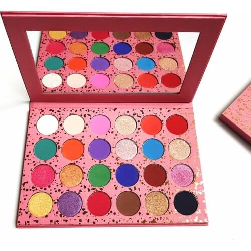 2021 New Arrivals 24 Color Maquillaje No Logo Waterproof Pink Eyeshadow Palette Customize your logo