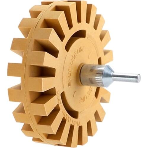 4-inch Rubber Grinding Wheel Quick De-glue Abrasive Disc Rotating Tool Removal Car Stickers and Tape Polishing Wheel