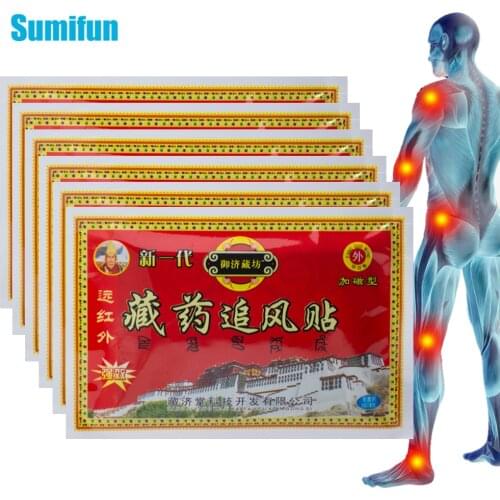 48pcs/6bags Chinese Pain Relief Plaster Relief Rheumatism Joint /Muscle/Back Pain Patch Body Massager Medical Health Care