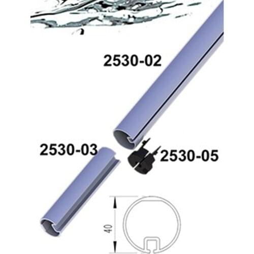 40mm Diameter Aviation Aluminum Tube for Jib Furling 2M 1M Long Marine Boat Sailboat 2530-02 2530-03