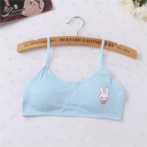 New Lovely Bra Young Girls Underwear Cotton Bra Vest Children Underclothes Undies Bustier Crop Top