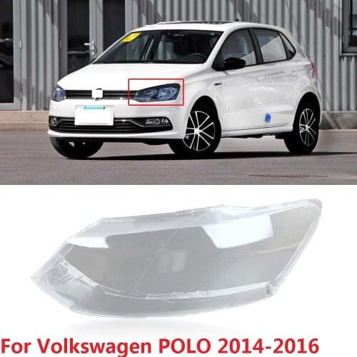 CAPQX For Volkswagen POLO 2014 2015 2016 Front Headlamp Lampcover Headlight Lampshade Waterproof head light Shade Shell Cover