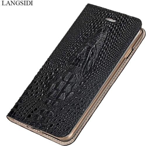 Crocodile skull phone case for Huawei Mate 9 10 10 Pro P10 P20 P40 Pro P30 Lite Card protector Flip cover For Honor 20 Pro 10 8x