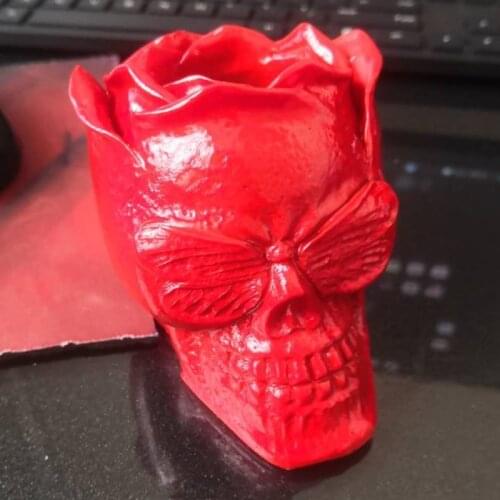 Flower Skull Epoxy Resin Mold Skull Head Ashtray Silicone Mould DIY Crafts Mold