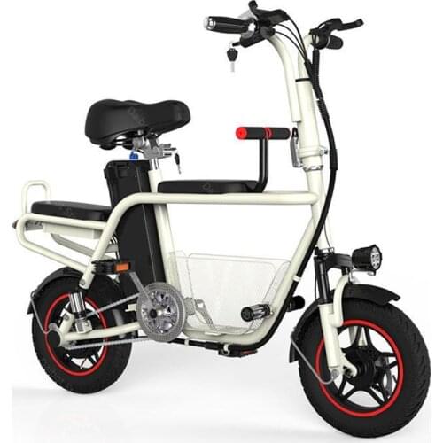 Electric Parent-child e Scooter Bike 2 Wheels Electric Bicycles 400W 48V Smart Mini Folding Carbon Electric Bike