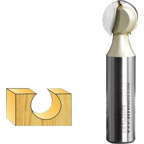 Embouts routeur Woodworking Tool 1/4 Round Carving Bits Arden Router Bit - 1/4*3/8- 1/4" Shank - Arden A0504014