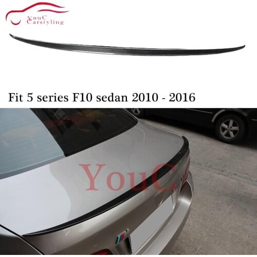 F10 M5 Carbon Fiber Rear Spoiler Wing for BMW 5 Series F10 M5 4-door Sedan 2010 - 2016 520i 528i 530i 535i Trunk Boot Lip