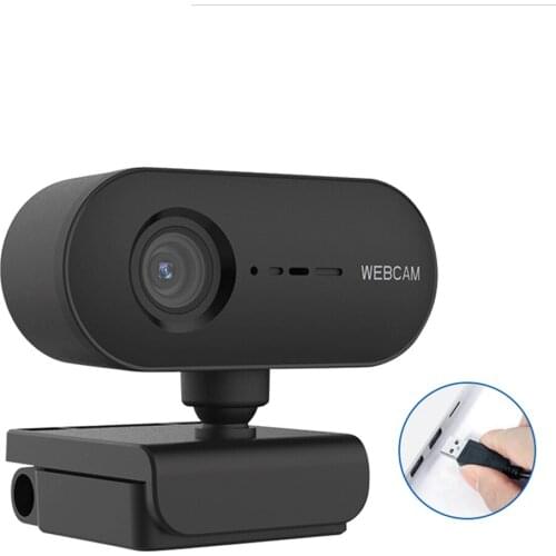 HD 1080P 2K computer live broadcast webcam USB2.0 drive-free autofocus digital microphone can rotate video conference YouTube