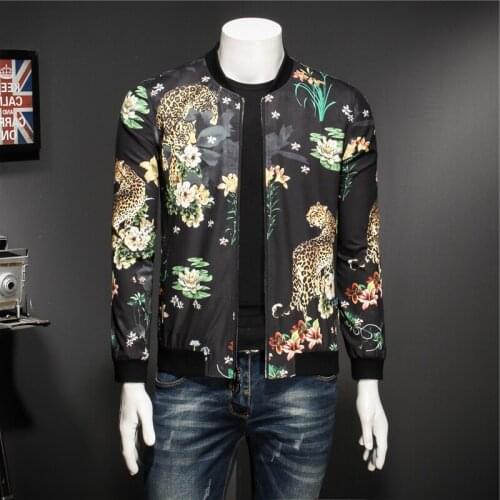 Mens Pattern Fashion Print Male Jacket Classic Designer Bomber Jackets Party Club Outfit Men Oversize 5xl