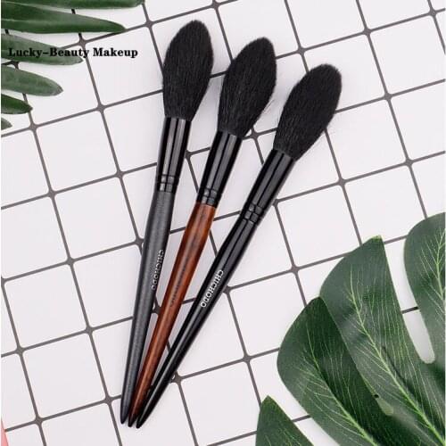 Lucky-Beauty 1 Pieces Goat Hair Long Handle Face Makeup Highlighter Blending Brush Blush Brush Concealer Beauty Brush