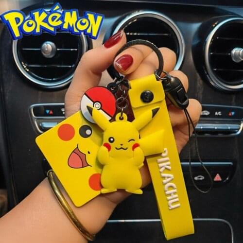 Original Pokemon Pikachu Figures Fashion Cartoon Keychain Pendant Pokemon Anime Decorations Model Toys Dolls Child Toy