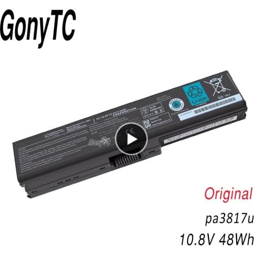 Original PA3817U Laptop Battery For TOSHIBA L630 L650 L645 L655 L600 L700 L730 L735 L740 L745 L750 L755 PA3817U-1BRS PABAS228