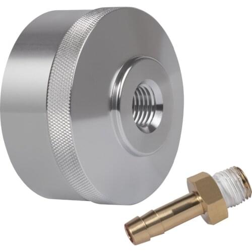 Chuang Qian 2Pcs Generator Oil Funnel Extended Run Gas Cap Adapter & Brass Hose Tools for Yamaha EF2000is EF1000is (Silver)