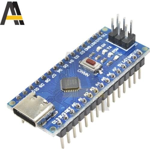 Nano V3.0 ATMEGA328P-MU CH340 ATMEGA328 Microcontroller Module Development Board Micro USB Adapter for Arduino