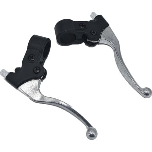 Alloy 7/8'' Right Dual Twin Left Handle Brake Levers For 47cc 49cc Pocket Dirt Bike Minimoto Gas Scooter ATV Quad Mini Moto