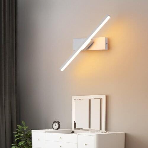 Modern Led Wall Light Home Bedroom Bedside Wall Lamps Nordic Living Room Minimalist Creative Stair Aisle Revolve Loft Wall Lamps