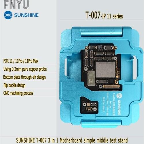 SUNSHINE T-007 IP 11 series 3 in 1 Motherboard simple middle test stand precise alignment for IP11 / IP11 Pro / IP11 Pro MAX
