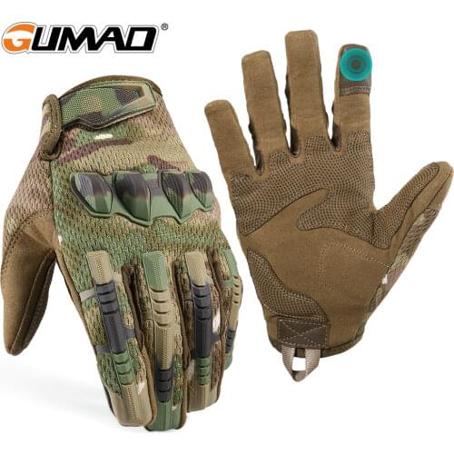 Multicam Tactical Gloves Army Military Paintball Airsoft Hunting Riding Hiking Cycling Touch Screen Protective Glove Men Women
