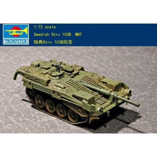 Trumpeter 07248 1/72 Sweden Strv 103B MBT Main Battle Tank Model Kit Armored Car TH07143-SMT6