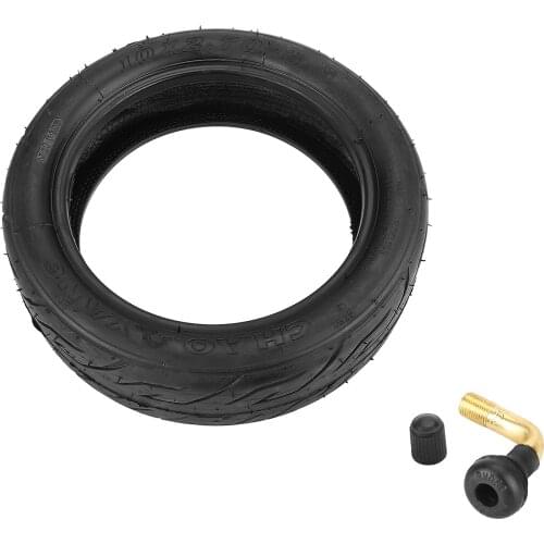 10*2.7-6.5 Tubeless Rubber Outer Tire Without Inner Tube Vacuum Tyre with Bent Valve for Xiaomi Mijia M365 Electric Scooter