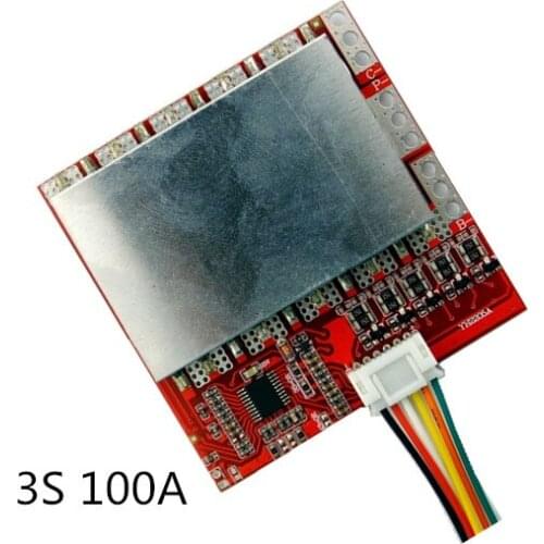 3S 100A/80A Lithium Battery Protection Board /BMS Polymer Iron Lithium Belt Balanced Power Tool Inverter Solar Energy
