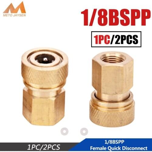 1/8BSPP Quick Disconnect Male Female Paintball PCP M10x1 Coupling Connector 1/8NPT Copper 8mm Fittings Socket