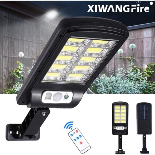 10COB with Sensor Solar Street Rechargeable Light Courtyard Light Built-in Battery Multifunctional Led Light with Solar Panel