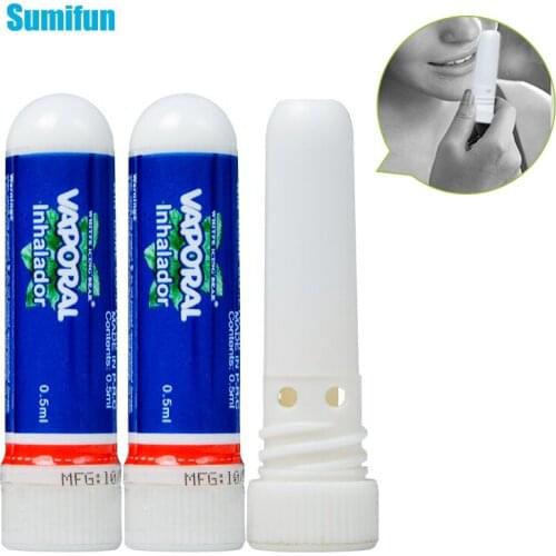 2Pcs Nasal Essential Oil Original Thailand Nasal Inhaler Refresh Nose Cold Herbal Ointment Allergic Rhinitis Mint Crea