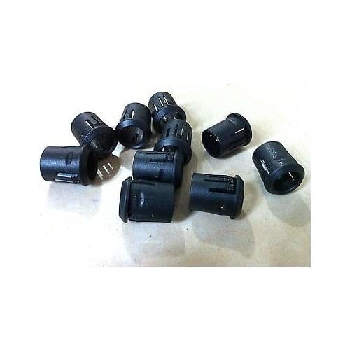 50pcs 10mm Black Plastic LED Holders Case Cup Mounting