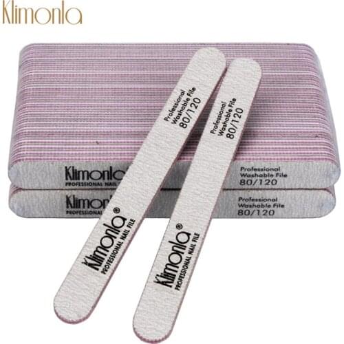 50Pcs/Lot Professional Double Sided Nail Files 80/120 Grit Nail Art Sanding Buffer Block Pedicure Baeuty Care Tools Supplier
