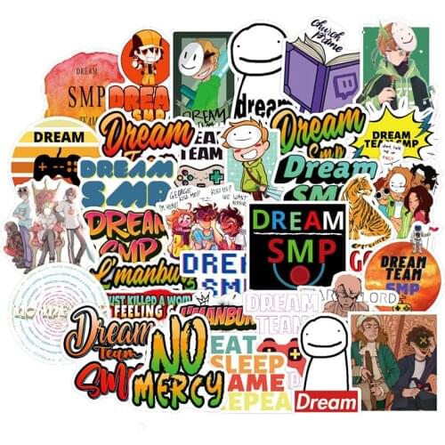 50Pcs Cartoon Animation Dream SMP Sticker For Suitcase Refrigerator Laptop Diary Book Scooter Car Interior Graffiti Sticker