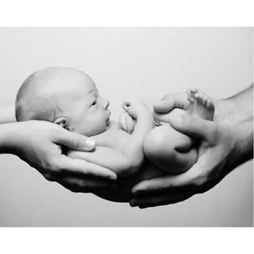 5D Diy Diamond Painting Full Square round Portrait Little Baby Sale Rhinestone Diamond Mosaic Home Decor Dropship StickerZP-3270