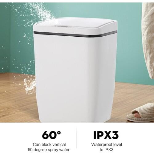 Automatic Touchless Trash Can Waterproof Intelligent Induction Waste Sorting Garbage Bin Kitchen Poubelle Waste Container E5