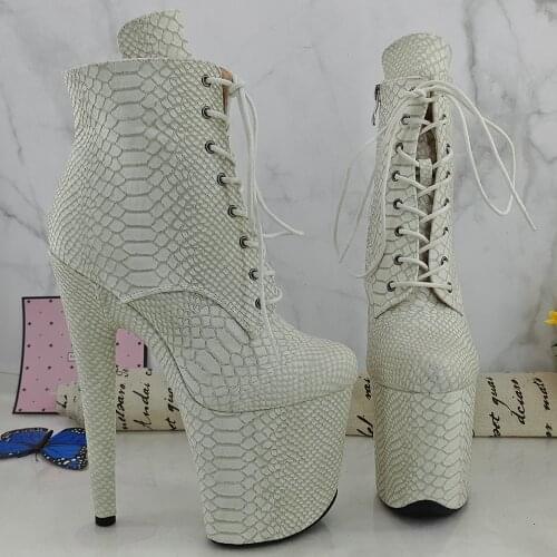 Leecabe 20CM/8inches Pole dance shoes High Heels Pole Dance boot