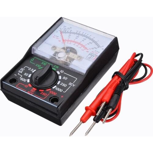 Digital Multimeter Pointer Display Analogue Multimeter AC DC Volts Electrical Circuit Multi Tester Pen OHM Handheld Voltmeter