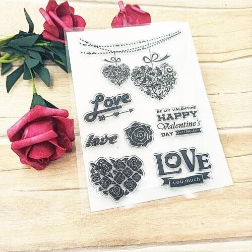 Hot selling Love bell transparent clear stamp / silicone seal roller stamp DIY scrapbook album / card production