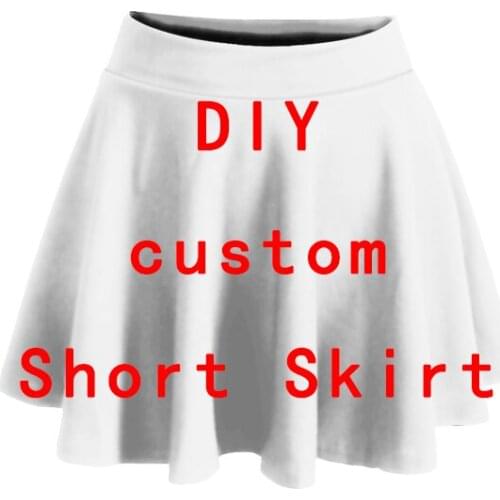 Customized Womens Sexy Skirt Personality Design 3D Print Elastic Waist Ladies Female Custom DropShipping
