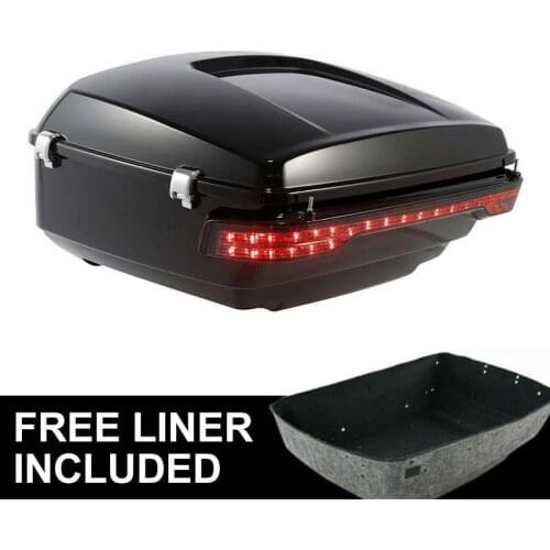 Motorcycle ABS King Pack Trunk & Brake Turn Tail Light For Harley Tour Pack Touring Road Glide Electra Glide Road King 14-20