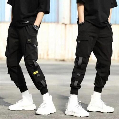 2021 Mens Cargo Pants Streetwear Oversize Warm Casual Pants Breathable Elastic Ankle Pants Hip Hop Sweatpants Pants for Men