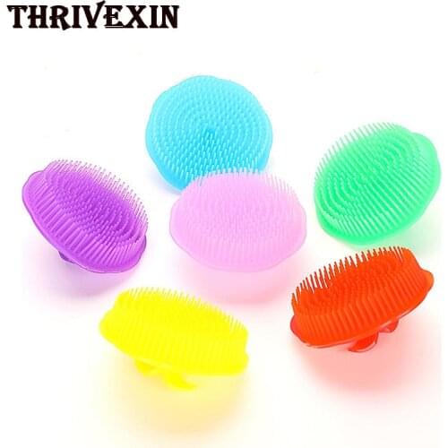 Soft Rubber Dog Brush Comb Cat Bath Brush Pet Massage Hair Fur Grooming Scrubber Shower Brush Hairdressing Combs Pets Product