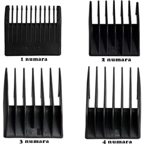 For Moser 1400 4pcs 3mm-6mm-9mm-12m hair trimmer shaving comb set attachment size barber replacement tool set kit
