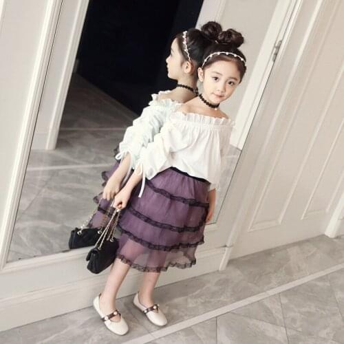 Fashion new 2019 children girl clothes set cotton sweatshirt+ cake skirts girls kids princess clothes sets outerwear