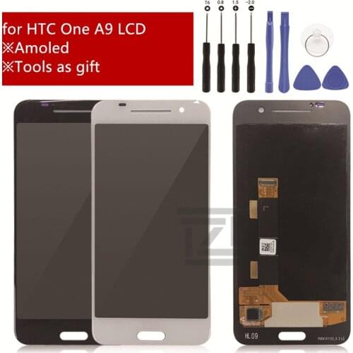 New Tested For HTC One A9 LCD Display Touch Screen Digitizer Assembly Replacement For HTC A9W A9T A9D A9U LCD 1920*1080